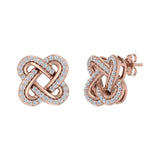 1/3 Carat Diamond Stud Earrings in Gold - IGI Certified