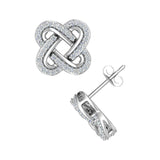 1/3 Carat Diamond Stud Earrings in Gold - IGI Certified