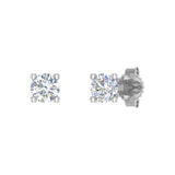 1/4 Carat 4-Prong Diamond Stud Earrings in Gold