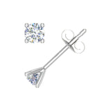 1/4 Carat 4-Prong Diamond Stud Earrings in Gold
