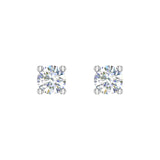 1/4 Carat 4-Prong Diamond Stud Earrings in Gold - IGI Certified