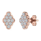 1/4 Carat Diamond Stud Earrings in Gold - IGI Certified