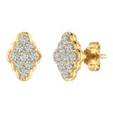 1/4 Carat Diamond Stud Earrings in Gold - IGI Certified