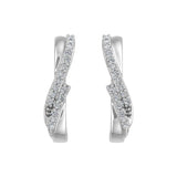 1/5 Carat Diamond Hoop Earrings in Gold