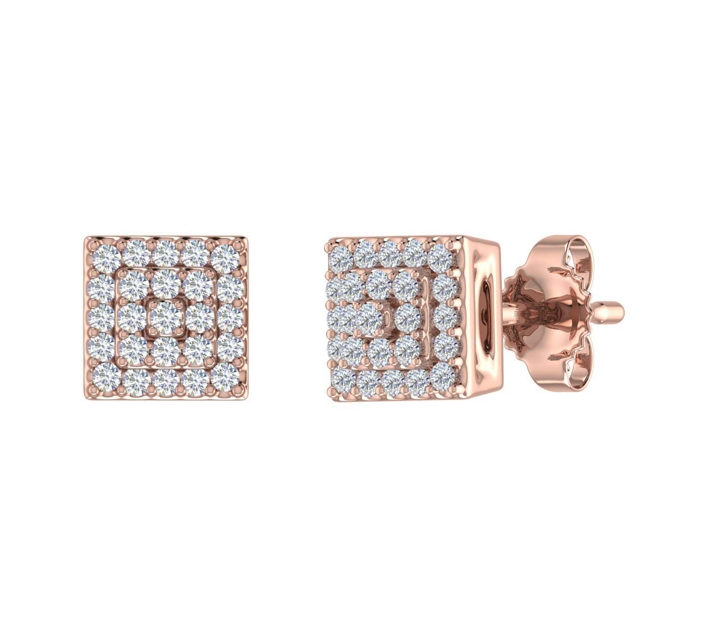1/5 Carat Diamond Stud Earrings in Gold