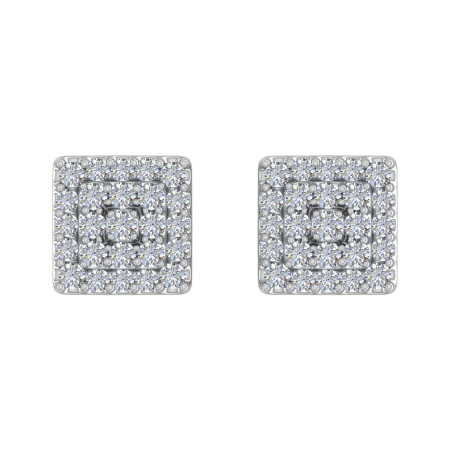1/3 Carat Diamond Stud Earrings in Gold