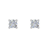 1/10 Carat 4-Prong Diamond Tiny Stud Earrings in Gold - IGI Certified