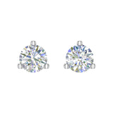 0.15 Carat 3-Prong Diamond Stud Earrings in Gold - IGI Certified