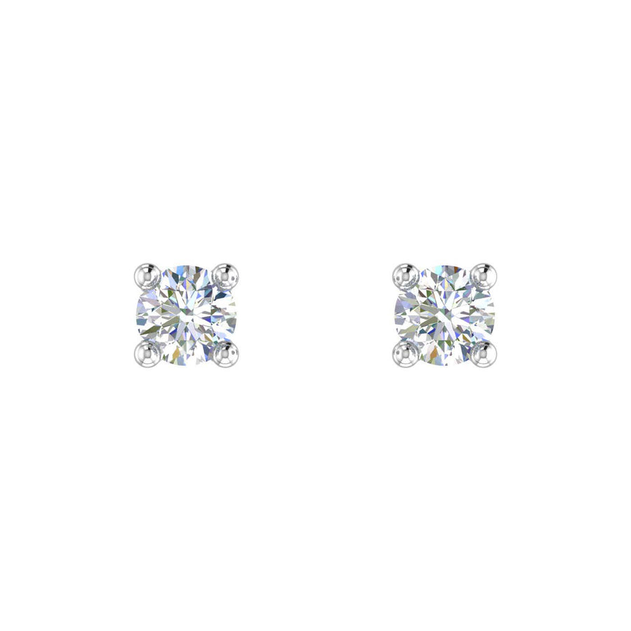 1/10 Carat Diamond Stud Earrings in Gold