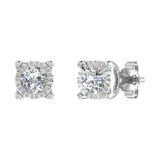 1/2 Carat Diamond Stud Earrings in Gold - IGI Certified