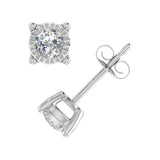 1/2 Carat Diamond Stud Earrings in Gold - IGI Certified
