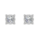 1/2 Carat Diamond Stud Earrings in Gold - IGI Certified