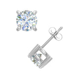 1 Carat Diamond Stud Earrings in Gold-ER-03548-0100-I2I3J-14KW-Preview 4