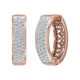 0.46 Carat Diamond Hoop Earrings in Gold - IGI Certified