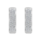 0.46 Carat Diamond Hoop Earrings in Gold - IGI Certified