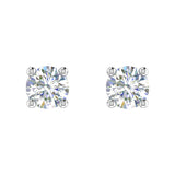 1/3 Carat 4-Prong Diamond Stud Earrings in Gold - IGI Certified