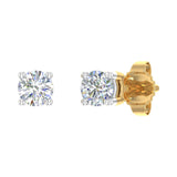 1/5 Carat Diamond Stud Earrings in Gold