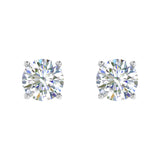 3/4 Carat 4-Prong Set Diamond Unisex Stud Earrings in Gold - IGI Certified