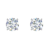 1 1/10 Carat 4-Prong Set Diamond Stud Earrings in Gold