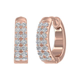 1/3 Carat Diamond Hoop Earrings in Gold