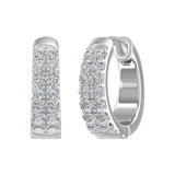 1/3 Carat Diamond Hoop Earrings in Gold