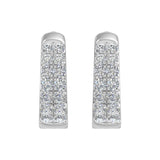 1/3 Carat Diamond Hoop Earrings in Gold