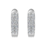 1/3 Carat Diamond Huggies Earrings in White Gold-ER-04685-SI1SI2-14KW-IG-Thumbnail 2