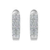 1/3 Carat Diamond Huggies Earrings in White Gold-ER-04685-SI1SI2-14KW-IG-Thumbnail 2