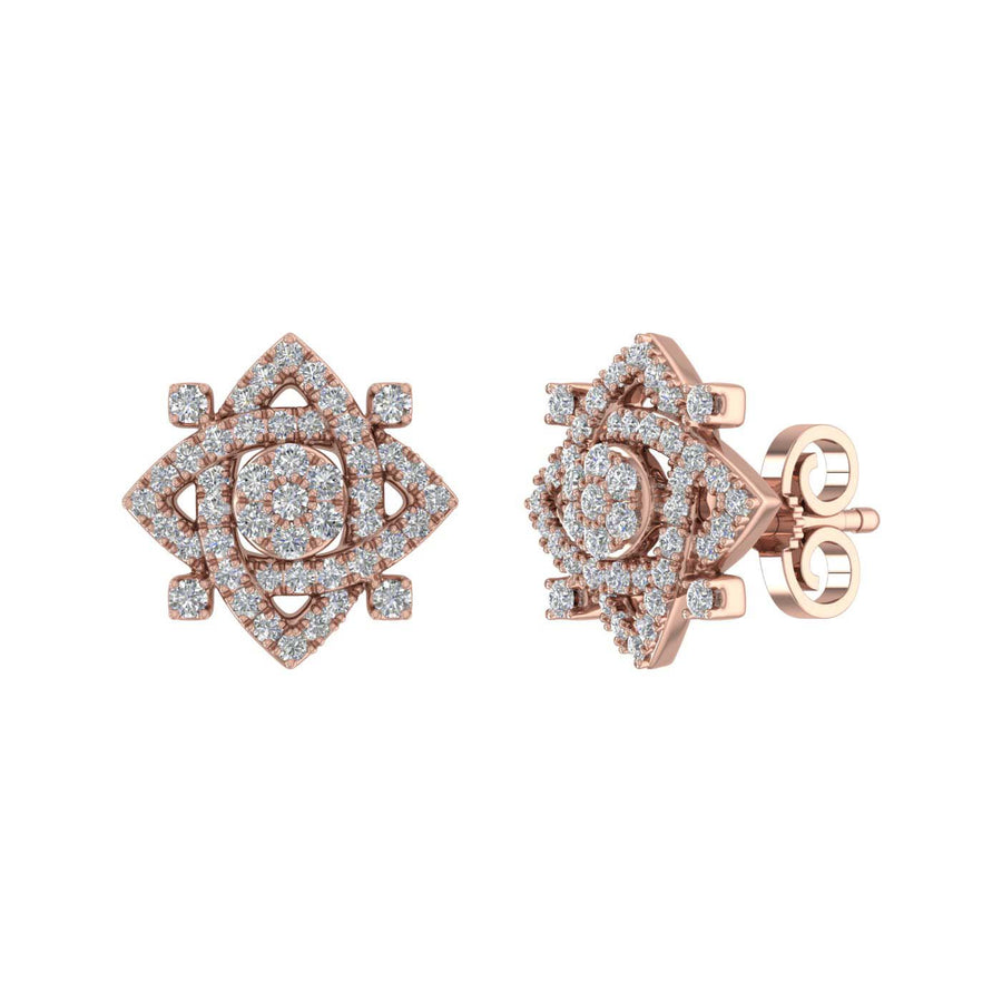 24ctw Old European Cut Diamond Buttercup Stud Earrings – Jewels by Grace