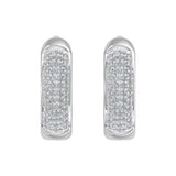 1/4 Carat Round Diamond Ladies Huggies Hoop Earrings in Gold