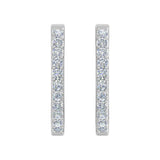 1/3 Carat Diamond Hoop Earrings in Gold - IGI Certified