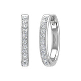 Women's Diamond Hoop Earrings in Gold (0.28 cttw)