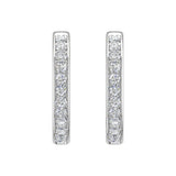 Women's Diamond Hoop Earrings in Gold (0.28 cttw)