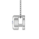 1/5 Carat Bezel Set Diamond Solitaire Pendant Necklace in Gold (Included Silver Chain)