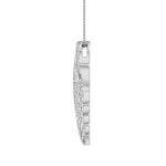 1/10 Carat Diamond Angel Wing Pendant Necklace in White Gold (Included Silver Chain) - IGI Certified-Thumbnail 1