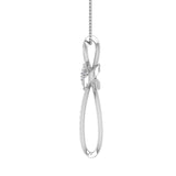 0.15 Carat Diamond Cross Pendant Necklace in Gold (Silver Chain Included)
