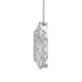 1/2 Carat Diamond Drop Shaped Pendant Necklace in Gold (Silver Chain Included)