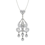 1/4 Carat Diamond Fashion Pendant Necklace in Gold (Silver Chain Included)