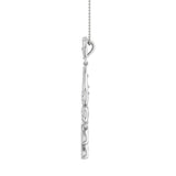 1/4 Carat Diamond Fashion Pendant Necklace in Gold (Silver Chain Included)