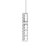 1/4 Carat Diamond Cross Pendant Necklace in Gold (Silver Chain Included)