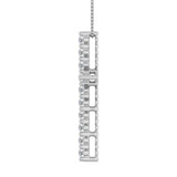 1/2 Carat Diamond Cross Pendant Necklace in Gold (Silver Chain Included)