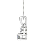 1/3 Carat Diamond Solitaire Pendant in Gold (Silver Chain Included) - IGI Certified