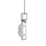 1/2 Carat Diamond Circle Pendant Necklace in Gold (Silver Chain Included) - IGI Certified