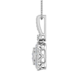 1/3 Carat Diamond Circle Pendant Necklace in Gold (Silver Chain Included) - IGI Certified