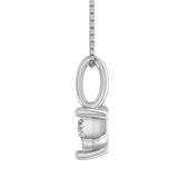 1/5 Carat Solitaire Diamond Pendant Necklace in Gold (Included Silver Chain)
