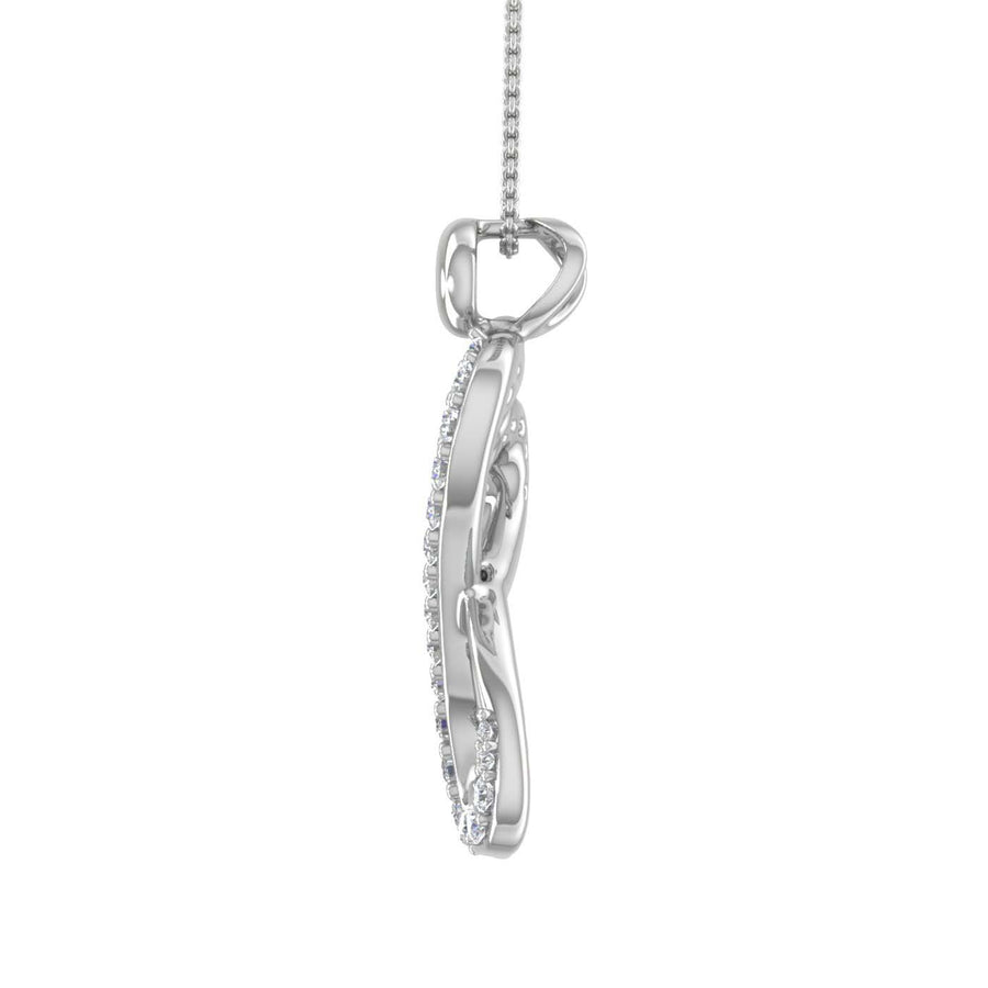 1/3 Carat Diamond Mother Child Pendant Necklace in Gold (Silver Chain Included) - IGI Certified