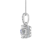1/4 Carat Diamond Solitaire Pendant Necklace in Gold (Silver Chain Included) - IGI Certified