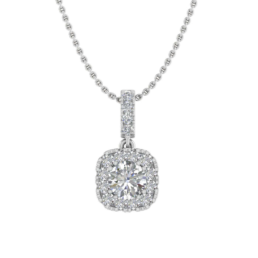 Gelin 0.10 ct Round 4-Prong Solitaire Diamond Pendant Necklace in 14K Gold  – Gelin Diamond