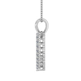 1/3 Carat Diamond Heart Pendant Necklace in Gold (Silver Chain Included)