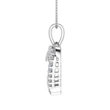1/3 Carat Diamond Heart Pendant Necklace in Gold (Silver Chain Included)